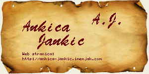 Ankica Jankić vizit kartica